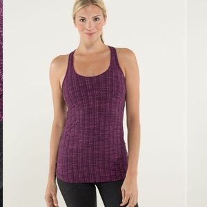 Lululemon Cool Racerback purple tank top shirt size 8